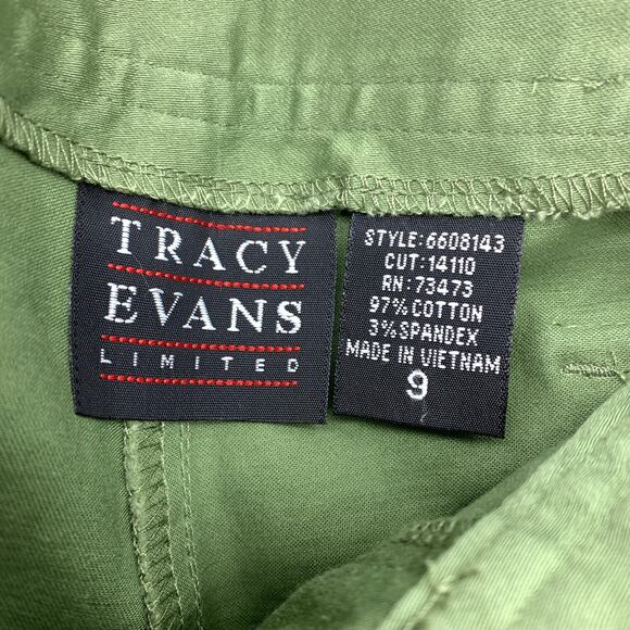 Y2K Tracy Evans Women's Size 9 Wide Leg Cargo Pants Green NEW - Picture 6 of 6